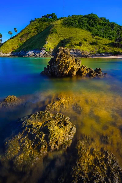 Yanui Beach Avec Lever Soleil Est Endroit Magnifique Paisible Situé — Photo