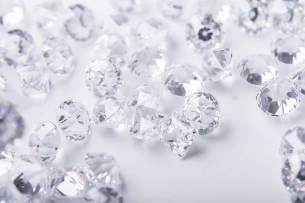 Diamante Con Pinzette Lente Ingrandimento — Foto Stock