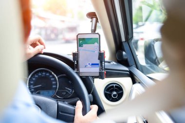 Smartphone için kayıt bul veya Gps, araba kullanmak arka plan seyahat