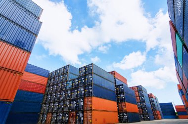 Lojistik ve taşımacılık ve lojistik ithalat ihracat ve Sanayi arka plan taşıma