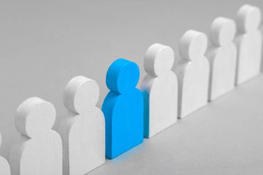 Seçtiğiniz özel çalışan lider bir kavramdır. Kavramı nasıl benzer bir kalabalıktan aşk için cinsel ortağı seçmek için. Birçok erkek ve bir mavi beyaz