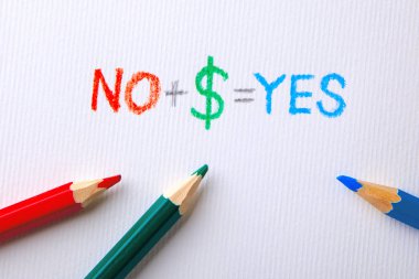 Artı para Evet olarak eşittir. Rüşvet, her şeyi mümkün kılar