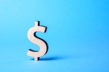 Mavi üzerinde ahşap doları sembolü yaptı