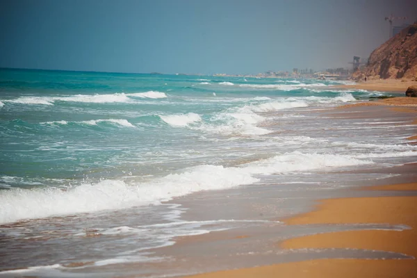 Mediterranean Beach Turquoise Water Sunny Weather — Stock Photo, Image