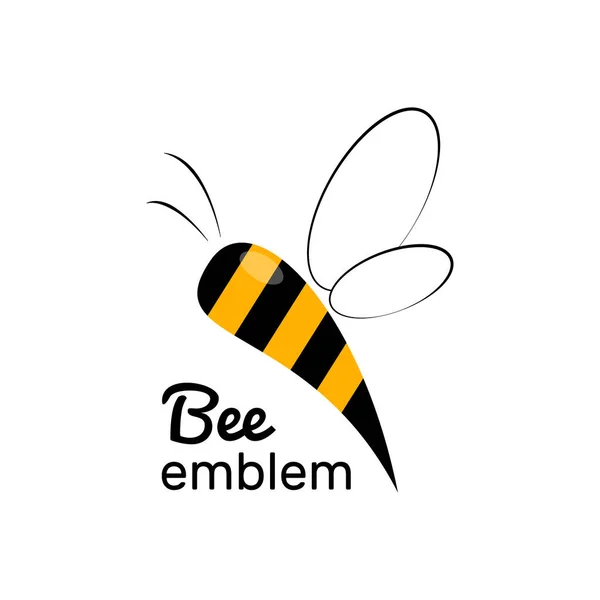 Etiketten van honing en logo. Zoet voedsel, insecten en cel, honingraat en bijenwas. — Stockvector