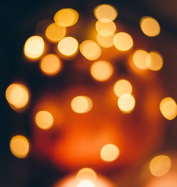 sıcak renkli ışıklar, vintage sesi ile bulanık bokeh arka plan görüntü