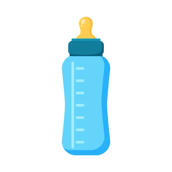 Beslenme bebek şişe simgesi. Şişe vektör simge düz çizimi — Stok Vektör