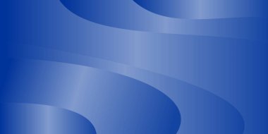 Pürüzsüz Dalga Çizgileri ile soyut Mavi Arkaplan, İş, Teknoloji, Web ve Sunum Şablonu için Modern Minimalist Gradyan Tasarımı