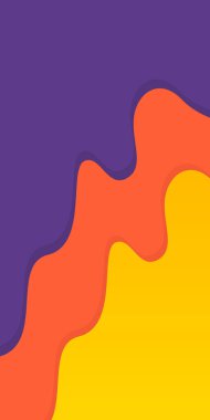 Üç boyutlu dalgalar parlak uzayda soyut arka plan örtüşmesi ve renkli şekil efekti süslemesi. Web afişi, el ilanı, kart veya broşür kapağı için modern grafik tasarım biçimi biçimi kavramı