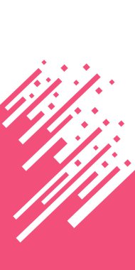 Çapraz geometrik çizgiler arka plan. Beyaz renkli köşegen üzerine pembe damla. Renk kare şekilli soyut arkaplan. Vektör çizimi. Square Lines Halfton tarzı. Tasarım elementi.