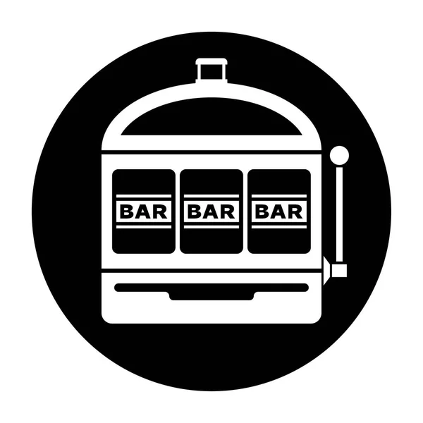 Bar Automat Ikona Ilustracja Wektora Czarno Białe — Wektor stockowy