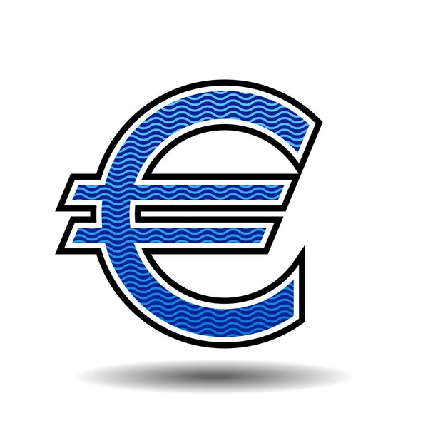 Euro icon vector illustration — Stock Vector