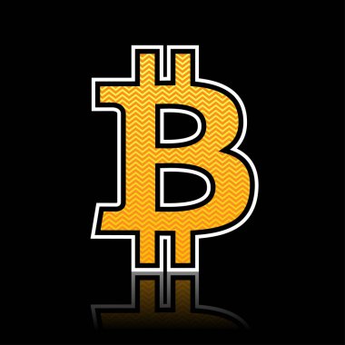 Bitcoin simgesi vektör illüstrasyonu