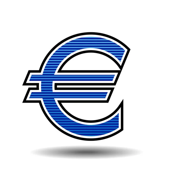 Illustration des Euro-Symbolvektors — Stockvektor