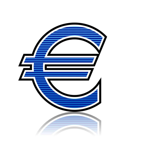 Euro icon vector illustration — Stock Vector