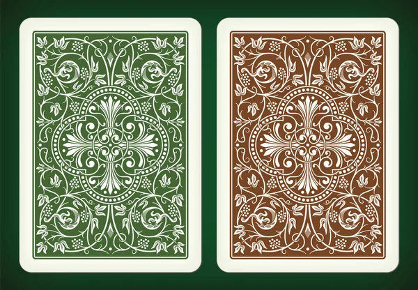 Diseño lateral trasero - jugar a las cartas vector ilustración — Vector de stock