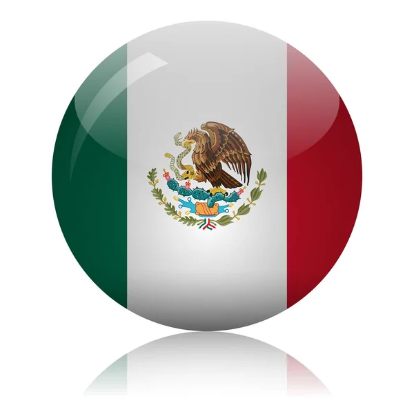 Векторная иллюстрация флага Мексики — стоковый вектор