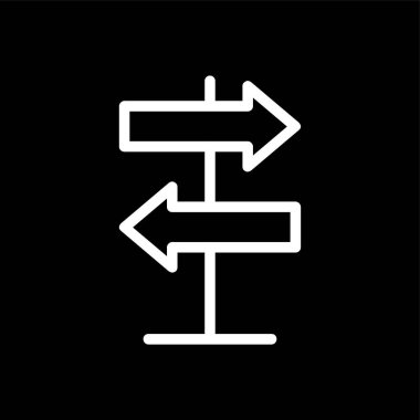 yön simgesi, vektör illüstrasyonu basit tasarım