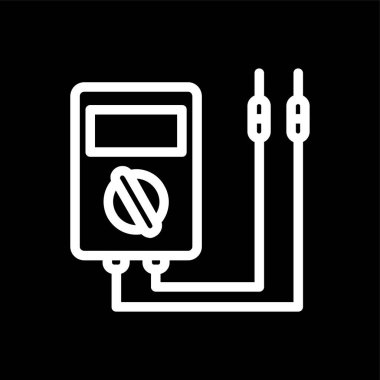 volmetre simgesi, vektör illüstrasyonu basit tasarım