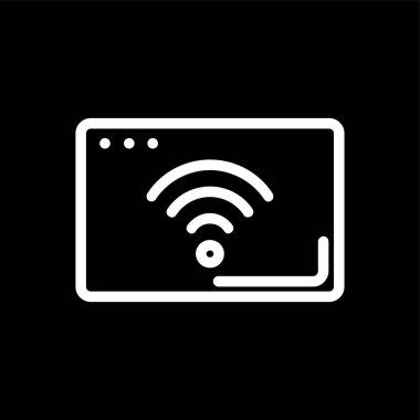 wifi simgesi, vektör illüstrasyonu basit tasarım