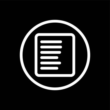 Sol ALign simgesi, vektör illüstrasyonu basit tasarım