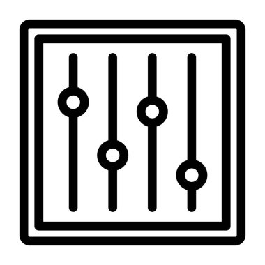 ayarlama simgesi, vektör illüstrasyonu basit tasarım