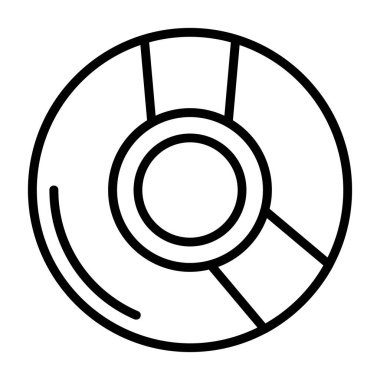 CD simgesi, vektör illüstrasyonu basit tasarım