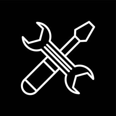 araçlar simgesi, vektör illüstrasyonu basit tasarım