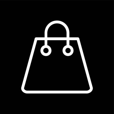 çanta simgesi, vektör illüstrasyonu basit tasarım