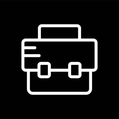 evrak çantası simgesi, vektör illüstrasyonu basit tasarım