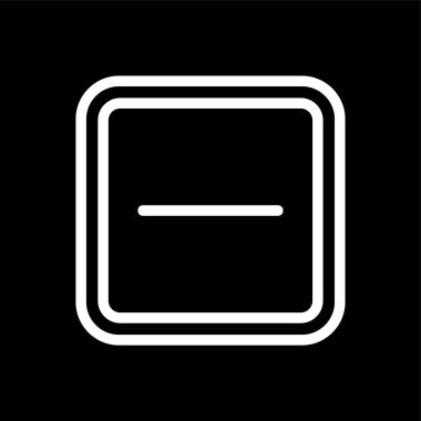 eksi simge, vektör illüstrasyonu basit tasarım