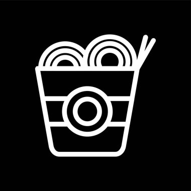 Erişte simgesi, vektör illüstrasyonu basit tasarım