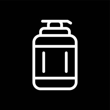 losyon simgesi, vektör illüstrasyonu basit tasarım