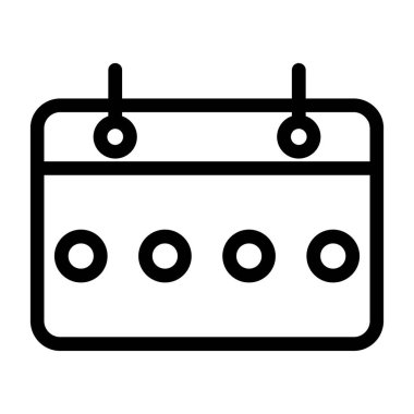 Takvim simgesi, vektör illüstrasyonu basit tasarım