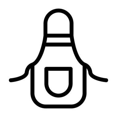 önlük simgesi, vektör illüstrasyonu basit tasarım