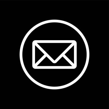 Message icon, vector illustration simple design