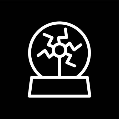 Plasma simgesi, vektör illüstrasyonu basit tasarım