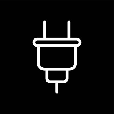 Fiş simgesi, vektör illüstrasyonu basit tasarım