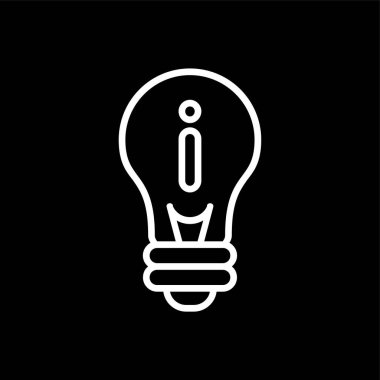 fikir simgesi, vektör illüstrasyonu basit tasarım