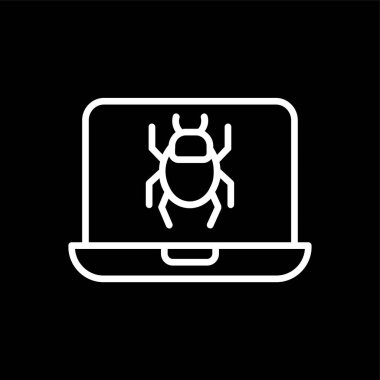 enfekte simge, vektör illüstrasyonu basit tasarım