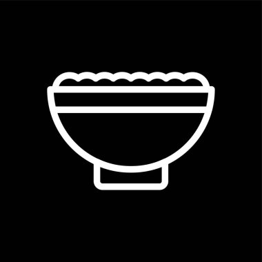 salata simgesi, vektör illüstrasyonu basit tasarım