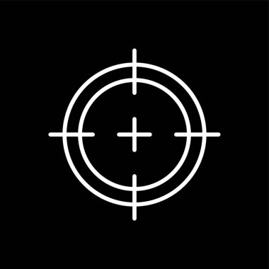 Hedef simgesi, vektör illüstrasyonu basit tasarım