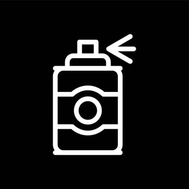 Sprey şişe simgesi, vektör illüstrasyonu basit tasarım