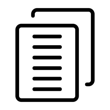 kopya simgesi, vektör illüstrasyonu basit tasarım