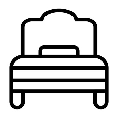 Dinlenme simgesi, vektör illüstrasyonu basit tasarım