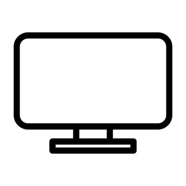 LCD simgesi, vektör illüstrasyonu basit tasarım