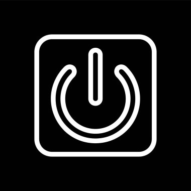 Düğme simgesini başlat, vektör illüstrasyonu basit tasarım