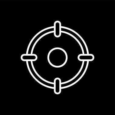 Goal icon, vector illustration simple design