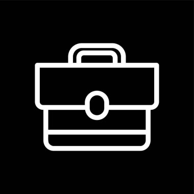 Çanta simgesi, vektör illüstrasyonu basit tasarım