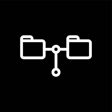 Paylaşılan Dizin simgesi, vektör illüstrasyonu basit tasarım